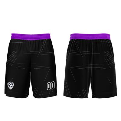 Custom Black Purple Jerseys for Men Women Personalized Soccer Uniforms for Adult and Kid enthsush