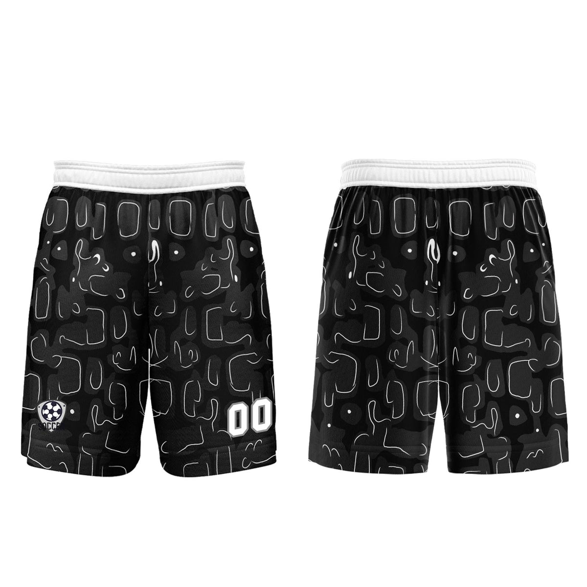 Custom Black Grey Jerseys for Men Women Personalized Soccer Uniforms for Adult and Kid enthsush