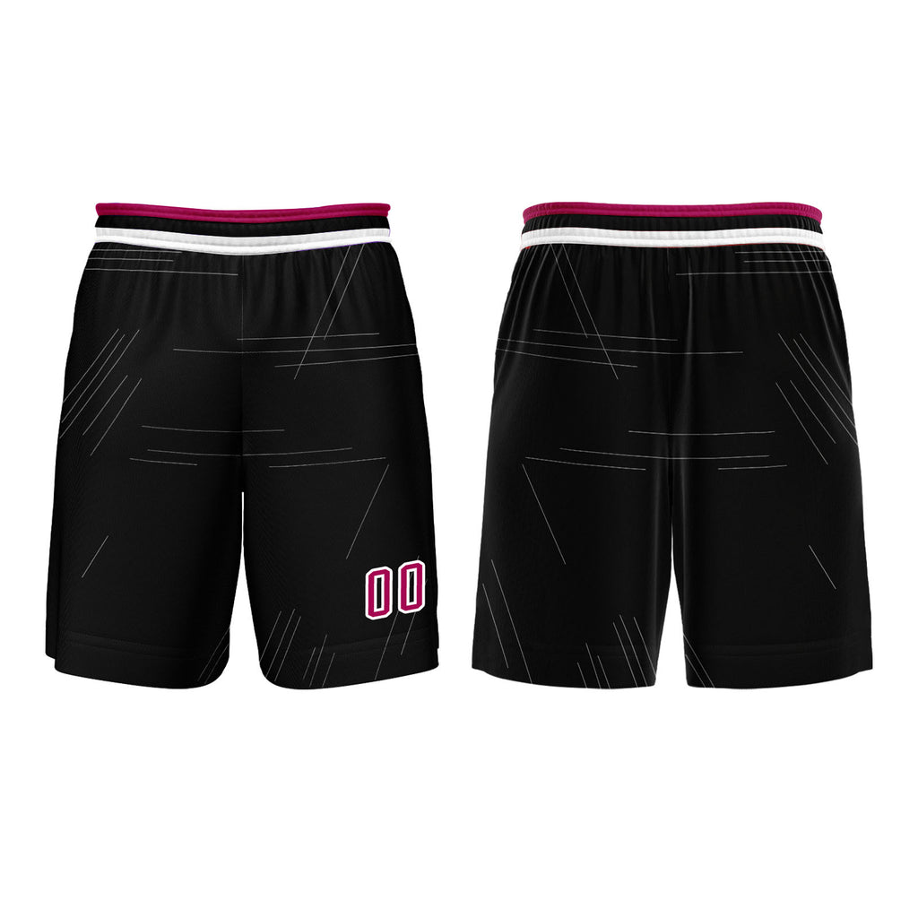 Custom Black Rose Red Basketball Jersey Uniform Suit Printed Your Logo Name Number enthsush