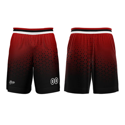 Custom Red Black Basketball Jersey Uniform Suit Printed Your Logo Name Number enthsush