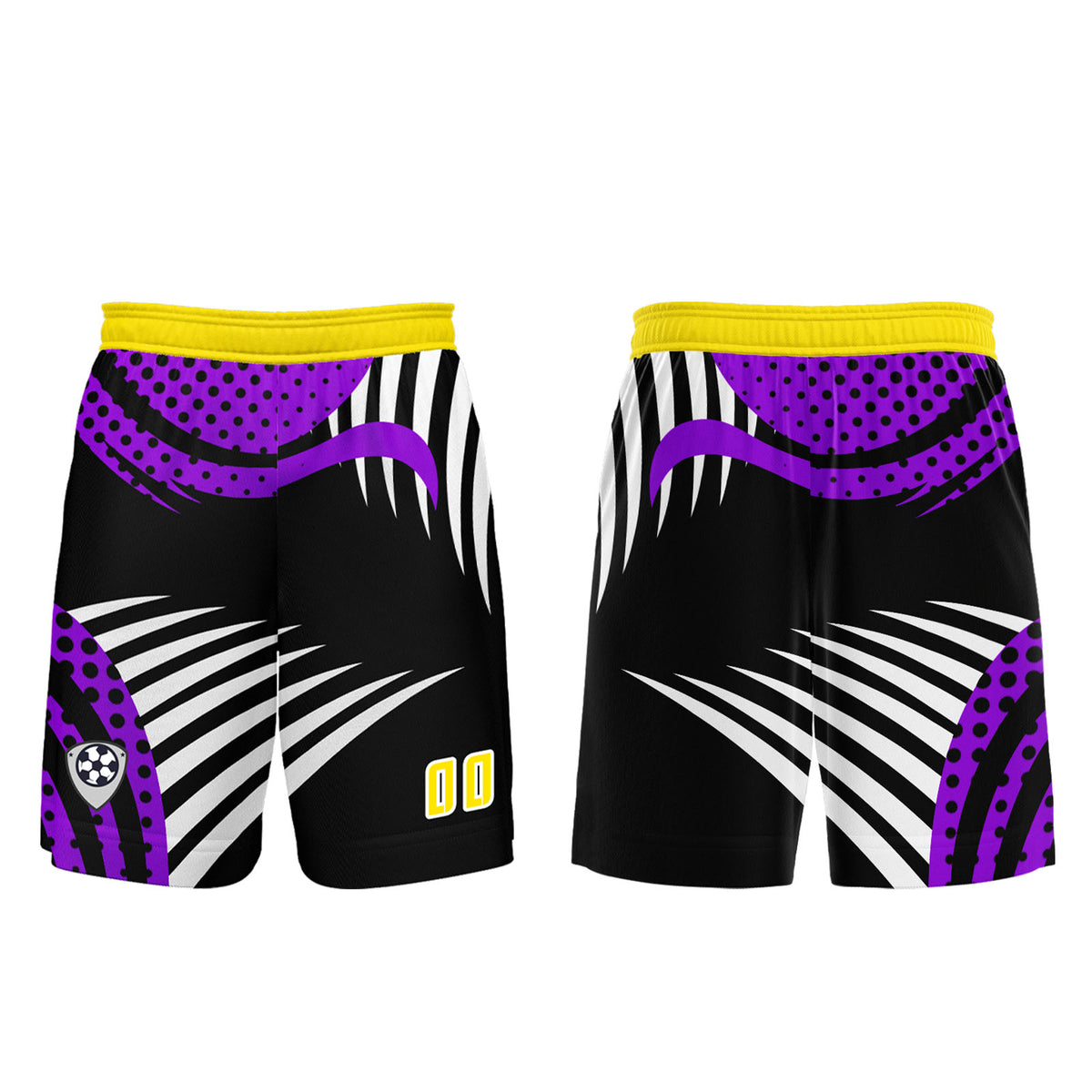 Custom Yellow Purple Jerseys for Men Women Personalized Soccer Uniforms for Adult and Kid enthsush
