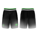 Custom  Green White Basketball Jersey Uniform Suit Printed Your Logo Name Number