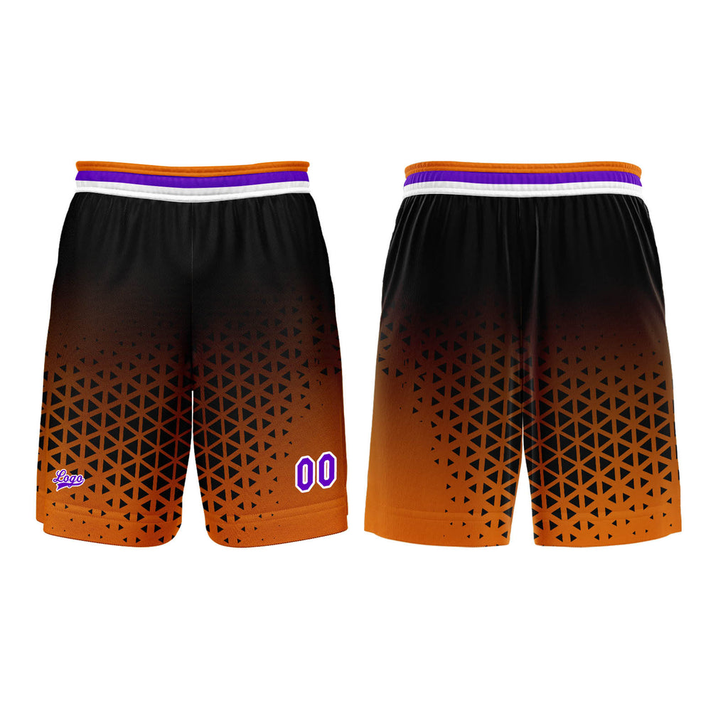 Custom  Orange Purple Basketball Jersey Uniform Suit Printed Your Logo Name Number enthsush