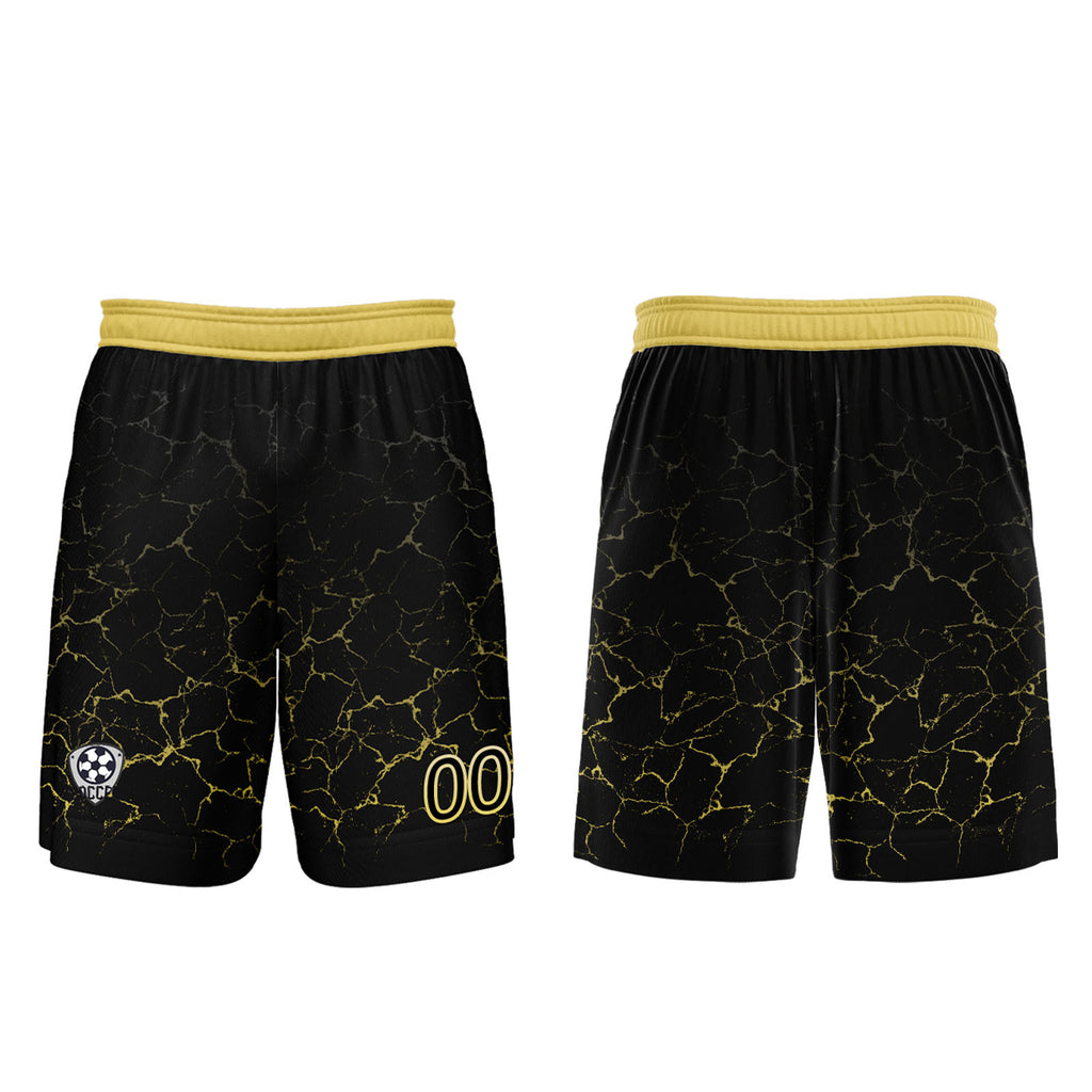 Custom Black Yellow Jerseys for Men Women Personalized Soccer Uniforms for Adult and Kid enthsush