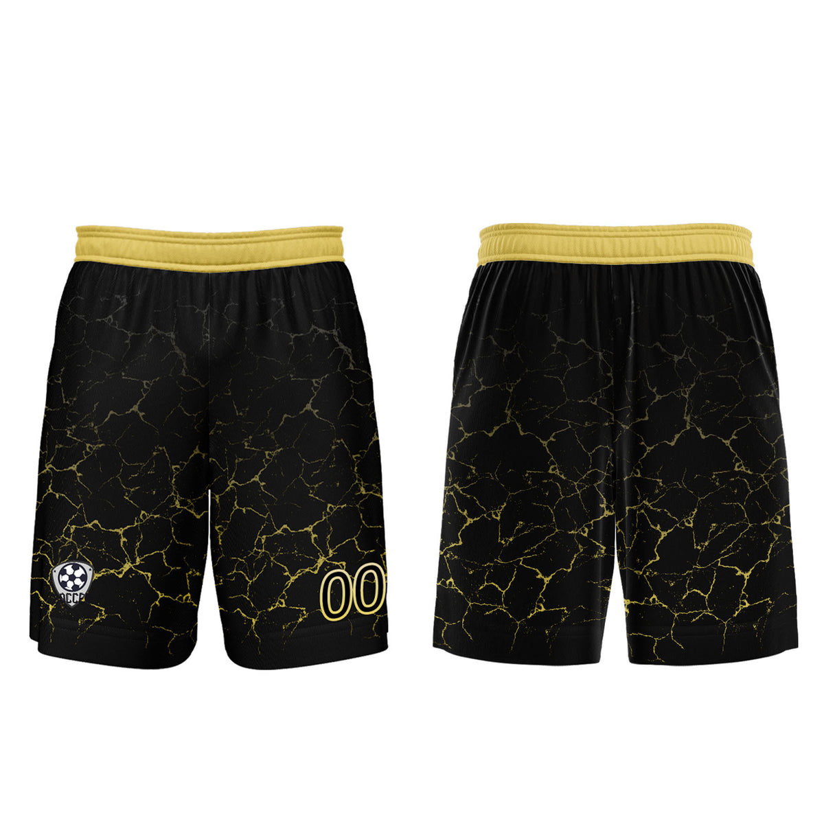 Custom Black Yellow Jerseys for Men Women Personalized Soccer Uniforms for Adult and Kid enthsush