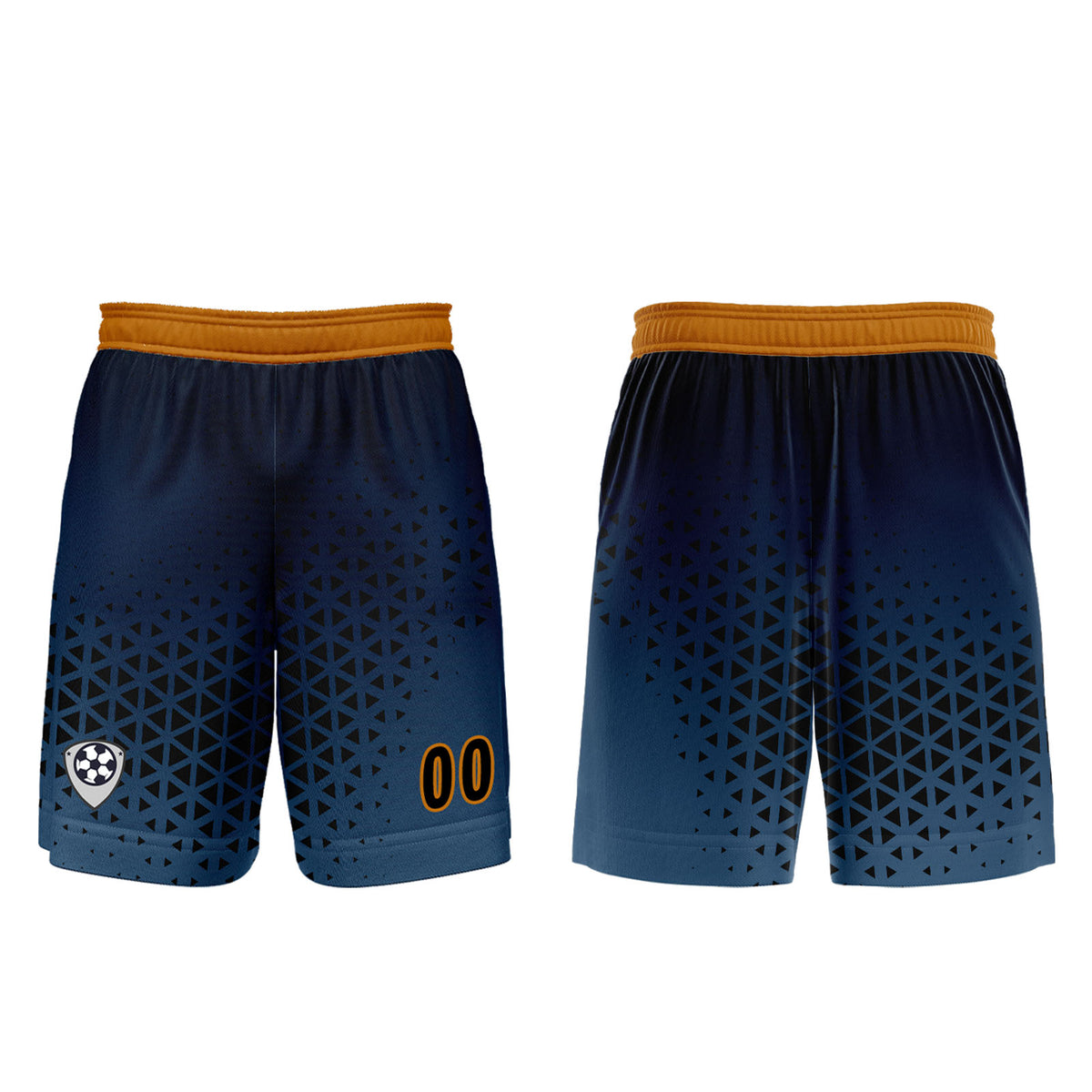 Custom Blue Orange Jerseys for Men Women Personalized Soccer Uniforms for Adult and Kid enthsush