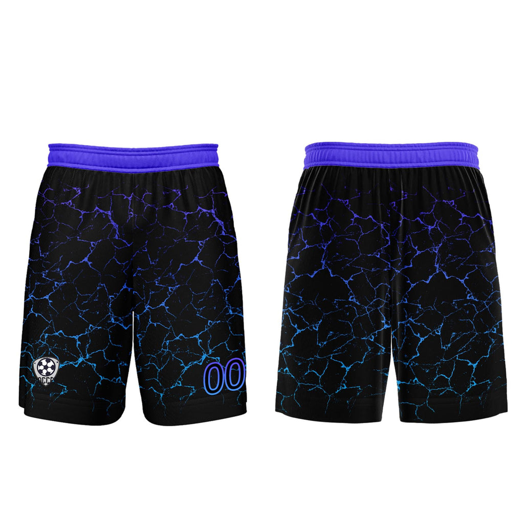 Custom Black Blue Jerseys for Men Women Personalized Soccer Uniforms for Adult and Kid enthsush