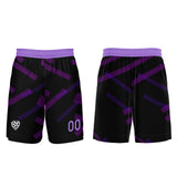 Custom Black Purple Jerseys for Men Women Personalized Soccer Uniforms for Adult and Kid