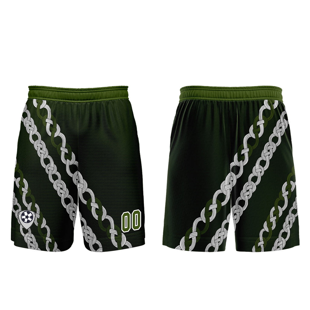 Custom Green Jerseys for Men Women Personalized Soccer Uniforms for Adult and Kid enthsush