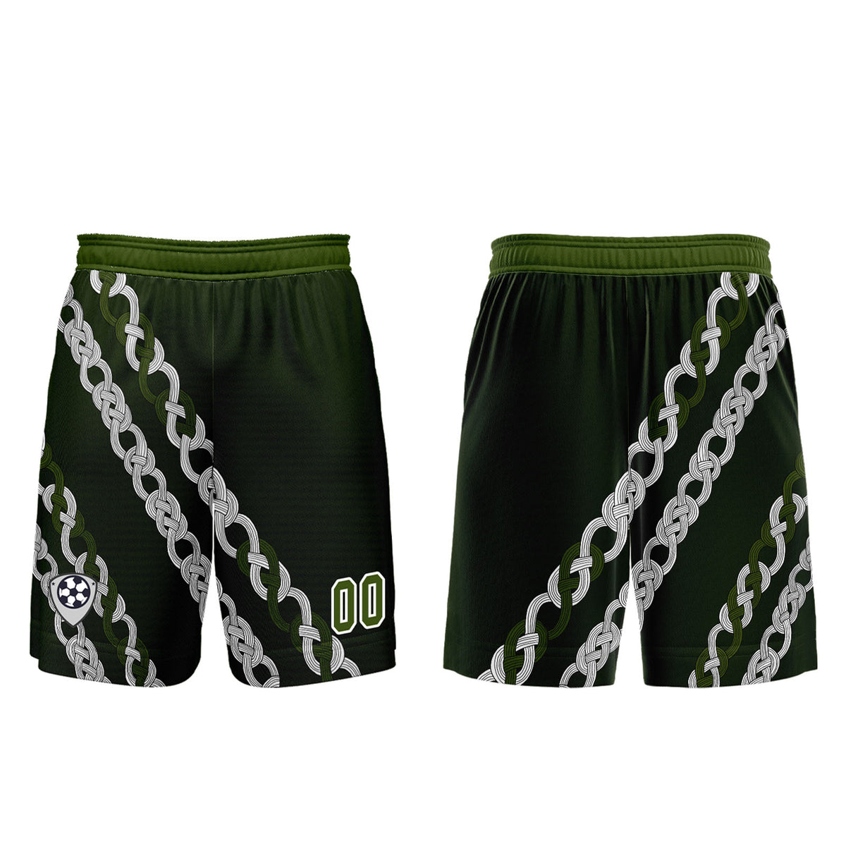 Custom Green Jerseys for Men Women Personalized Soccer Uniforms for Adult and Kid enthsush