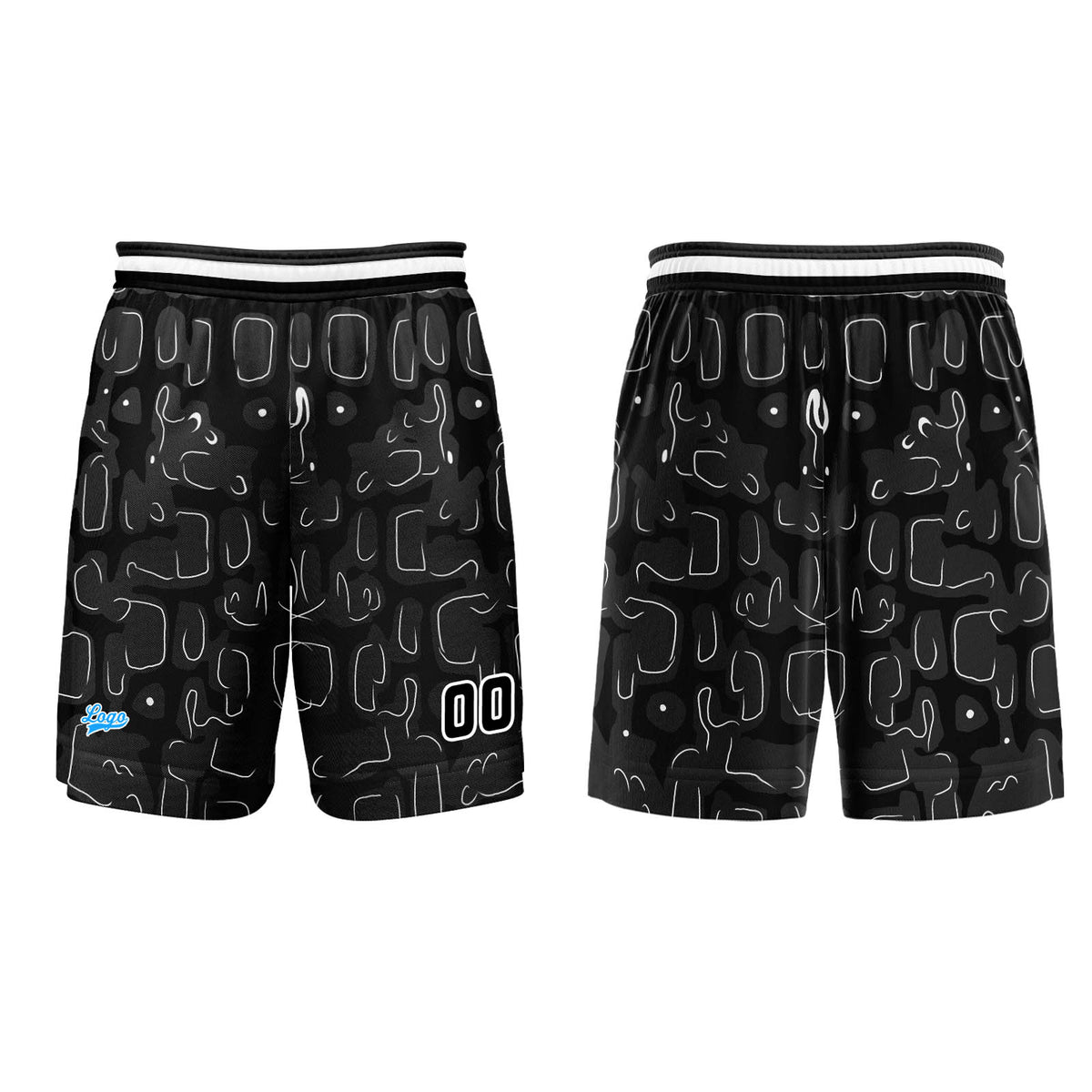 Custom Black Basketball Jersey Uniform Suit Printed Your Logo Name Number enthsush