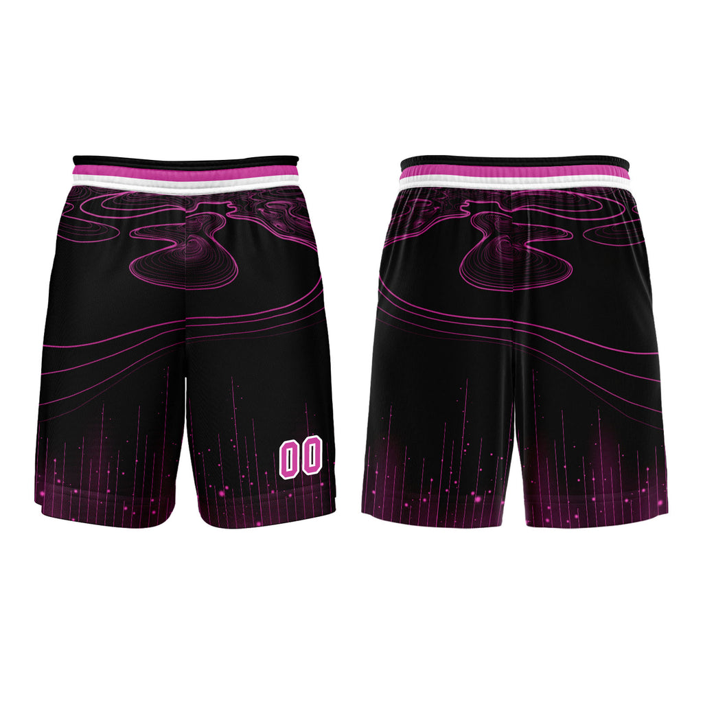 Custom Black Rose Purple Basketball Jersey Uniform Suit Printed Your Logo Name Number enthsush