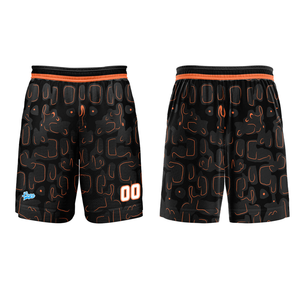 Custom Orange Basketball Jersey Uniform Suit Printed Your Logo Name Number enthsush