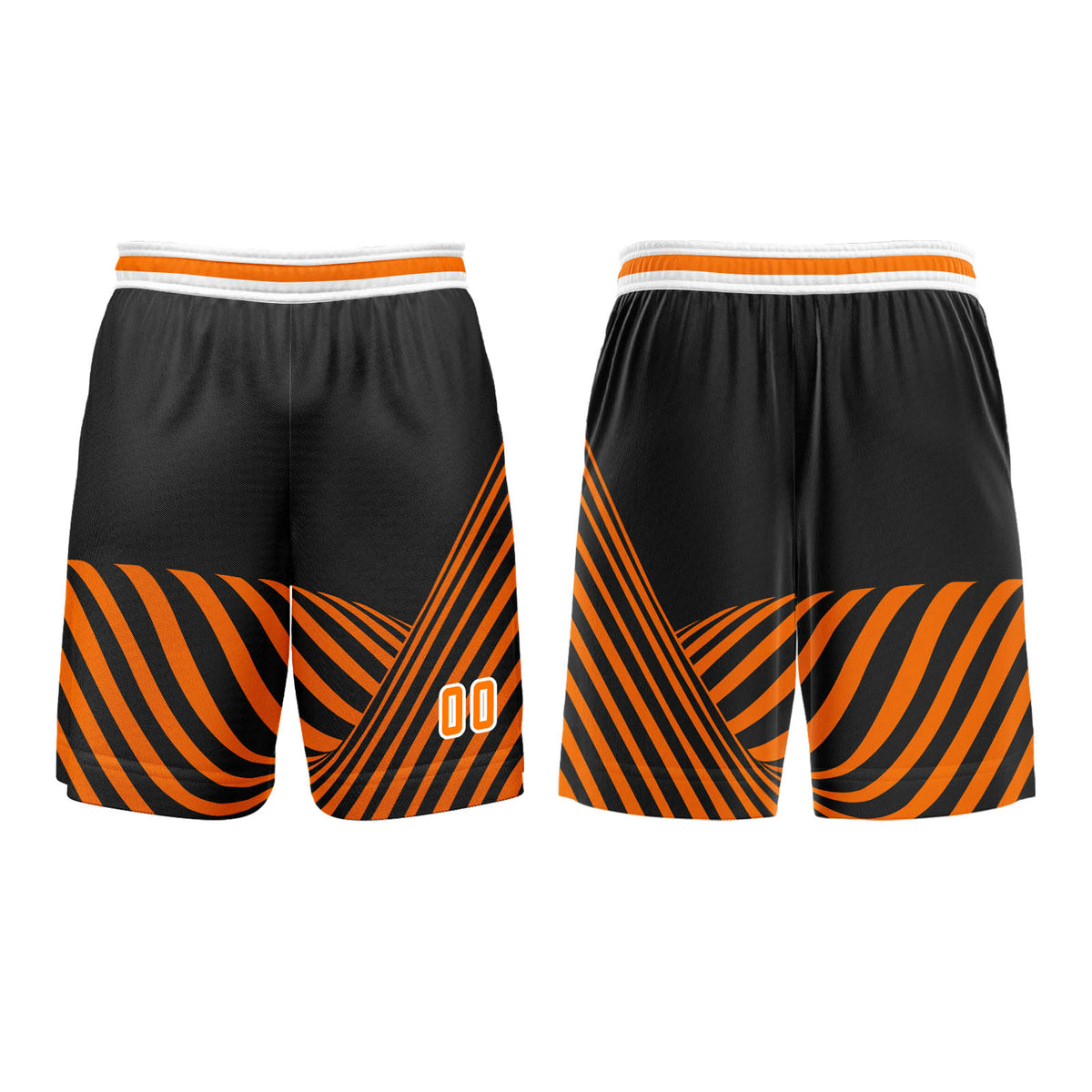 Custom Orange Basketball Jersey Uniform Suit Printed Your Logo Name Number enthsush