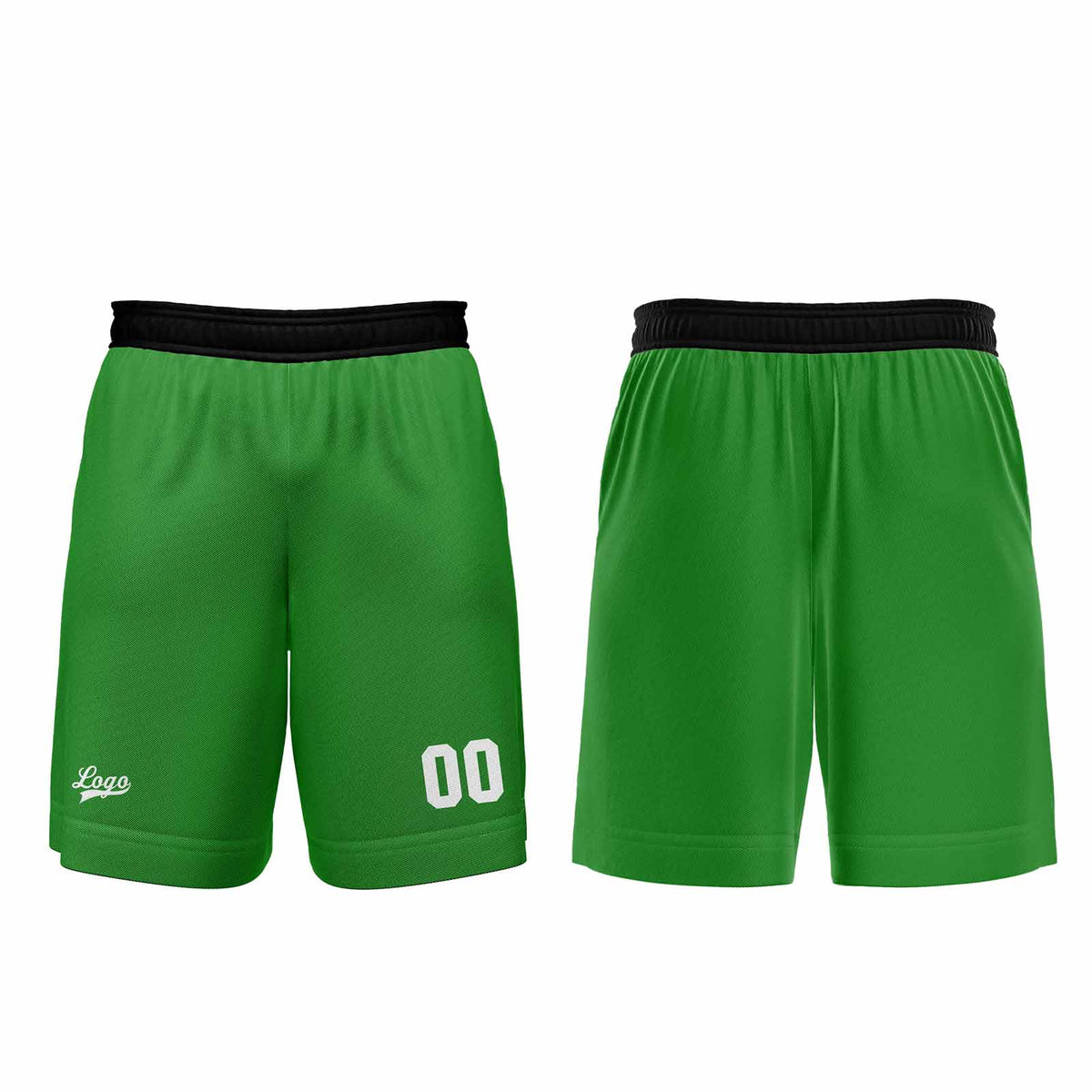 Custom Green Basketball Jersey Uniform Suit Printed Your Logo Name Number enthsush
