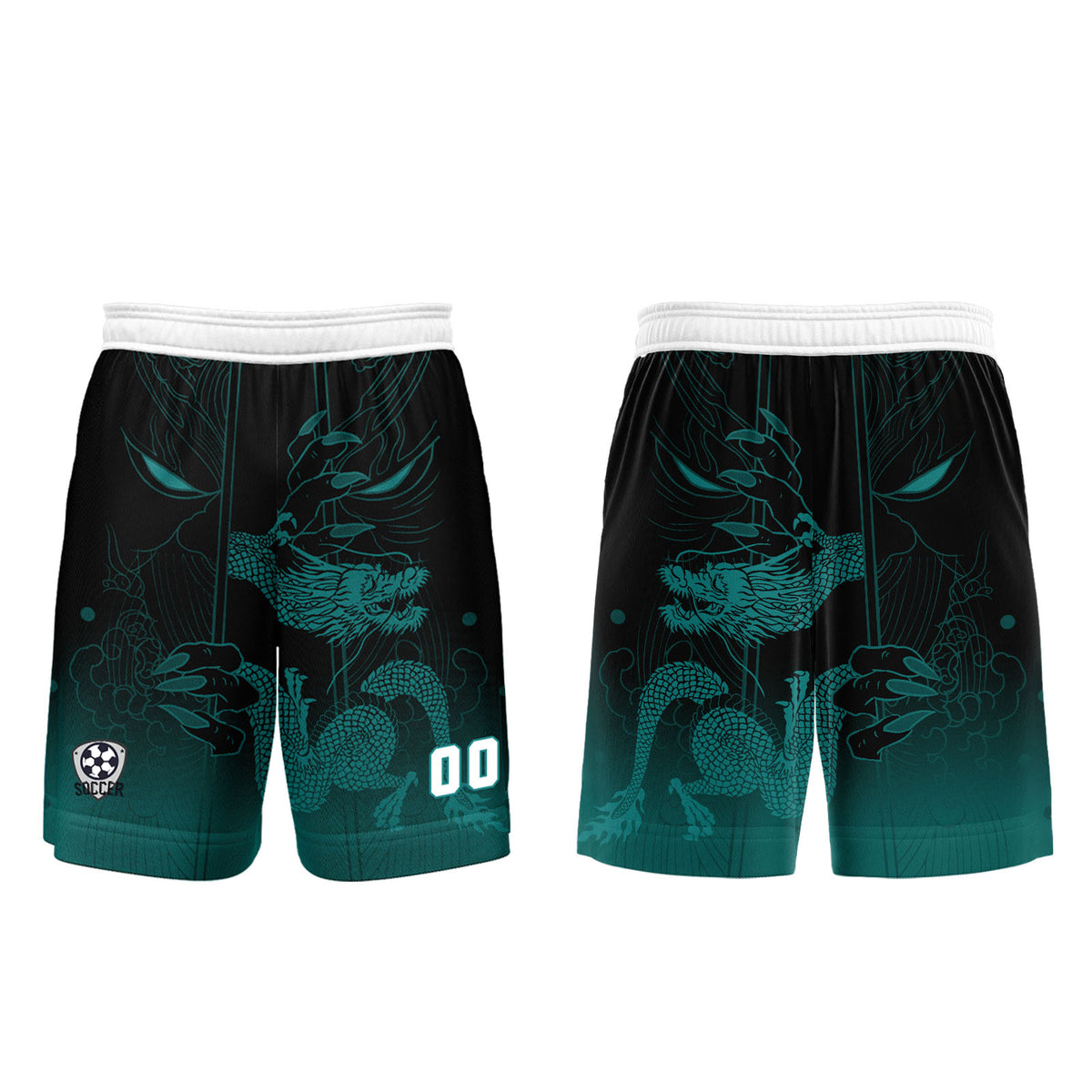 Custom White Dark Green Jerseys for Men Women Personalized Soccer Uniforms for Adult and Kid enthsush