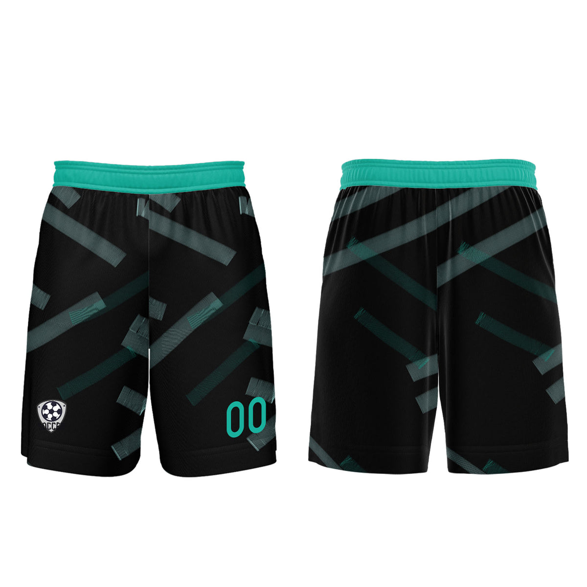 Custom Black Dark Green Jerseys for Men Women Personalized Soccer Uniforms for Adult and Kid enthsush