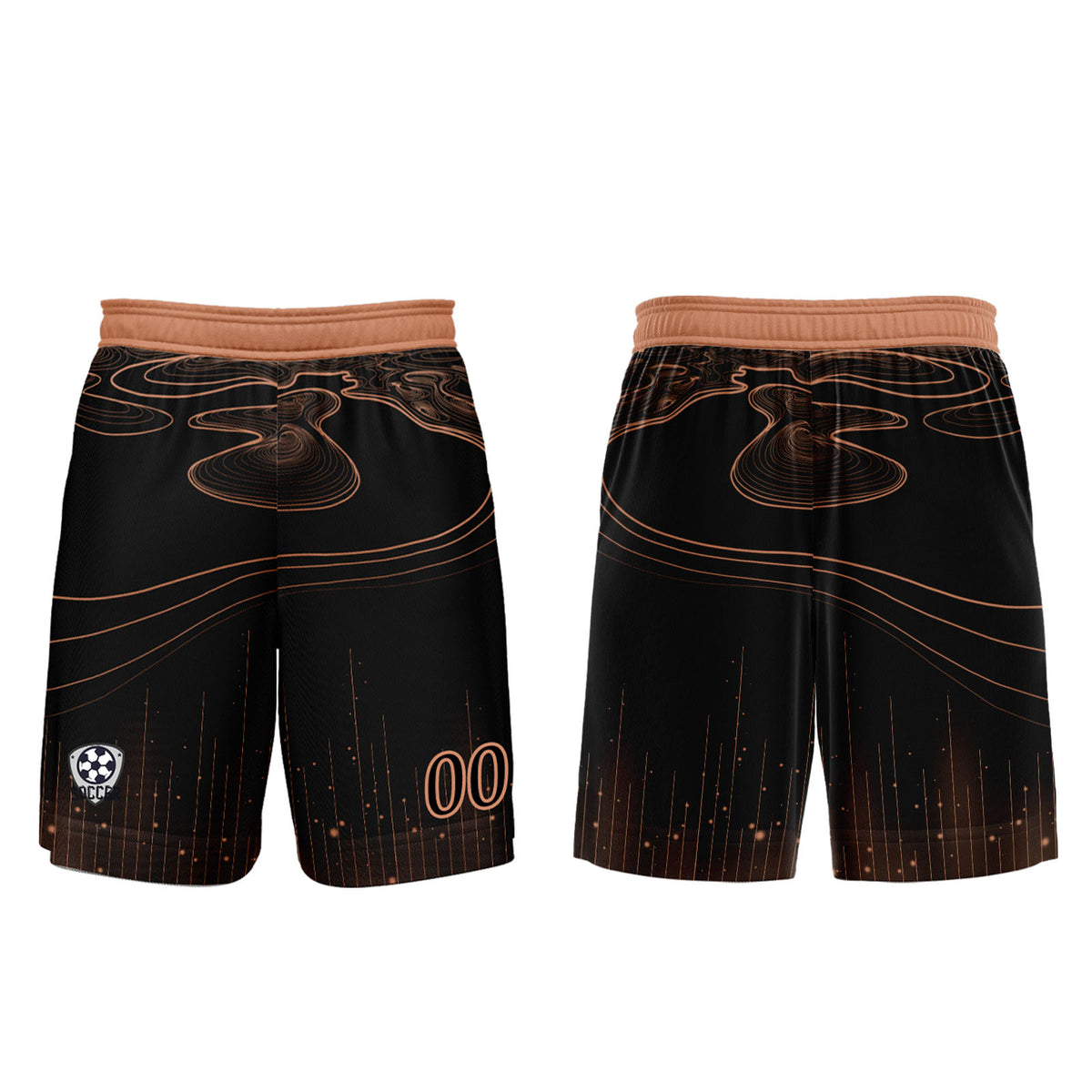 Custom Black Orange Soccer Jerseys for Men Women Personalized Soccer Uniforms for Adult and Kid enthsush