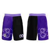 Custom Purple Black Soccer Jerseys for Men Women Personalized Soccer Uniforms for Adult and Kid