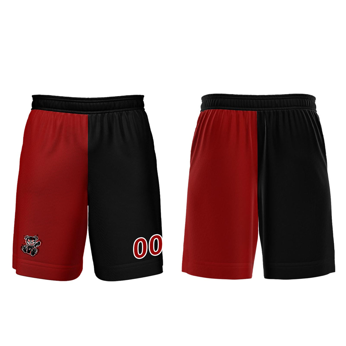 Custom Red Black Jerseys for Men Women Personalized Soccer Uniforms for Adult and Kid enthsush