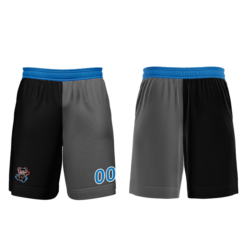 Custom Black Blue Jerseys for Men Women Personalized Soccer Uniforms for Adult and Kid