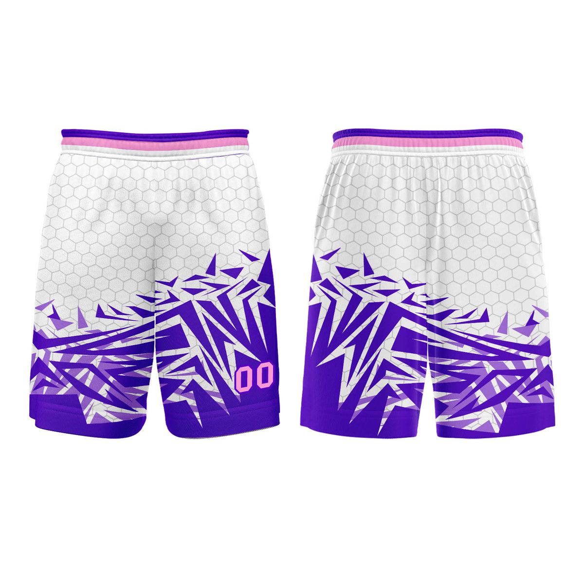 Custom Purple Pink Basketball Jersey Uniform Suit Printed Your Logo Name Number enthsush