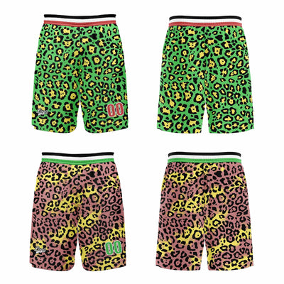 Custom Pink Green Reversible Basketball Suit for Adults and Kids Personalized Jersey enthsush