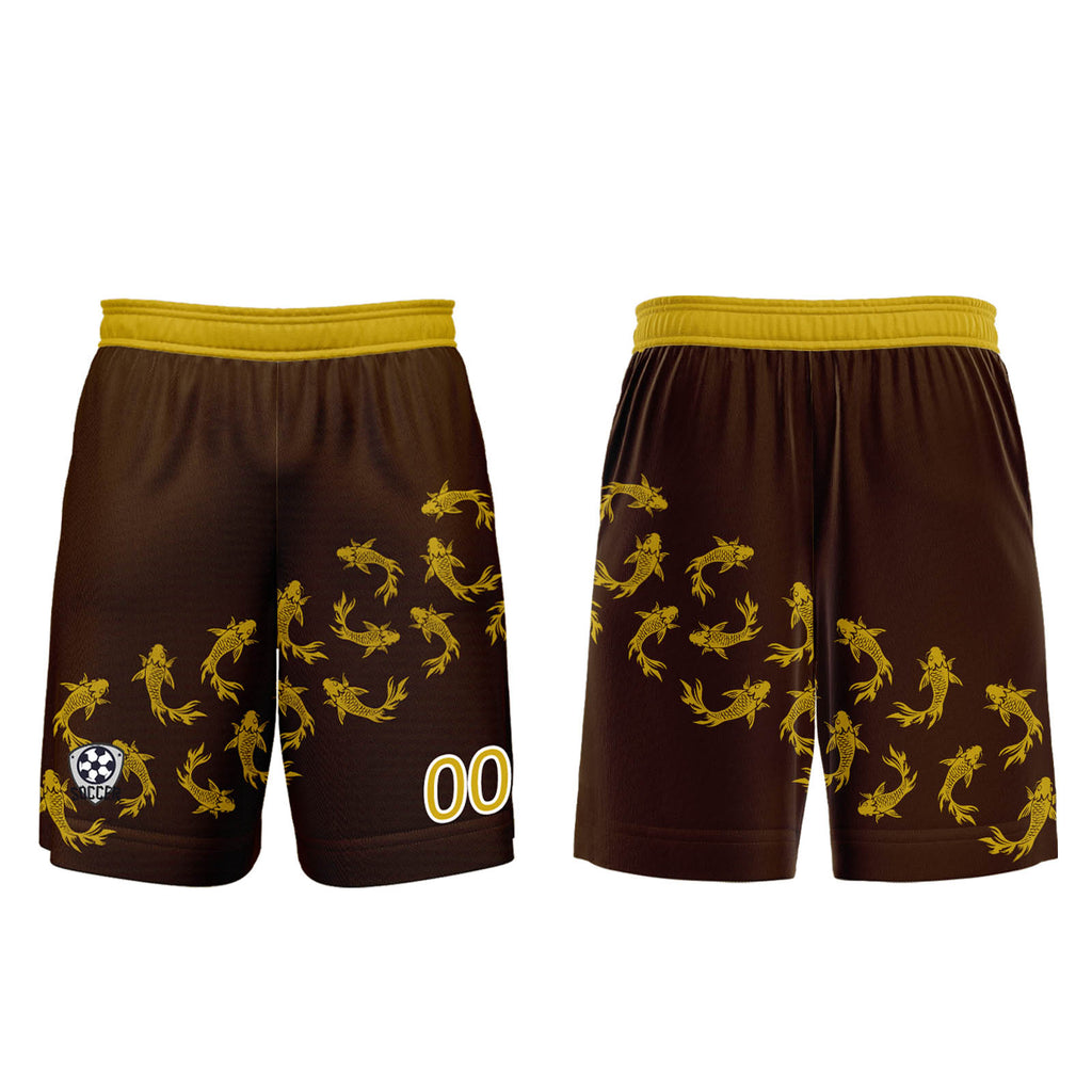 Custom Brown Jerseys for Men Women Personalized Soccer Uniforms for Adult and Kid enthsush