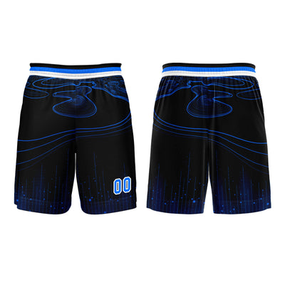 Custom Blue Basketball Jersey Uniform Suit Printed Your Logo Name Number enthsush