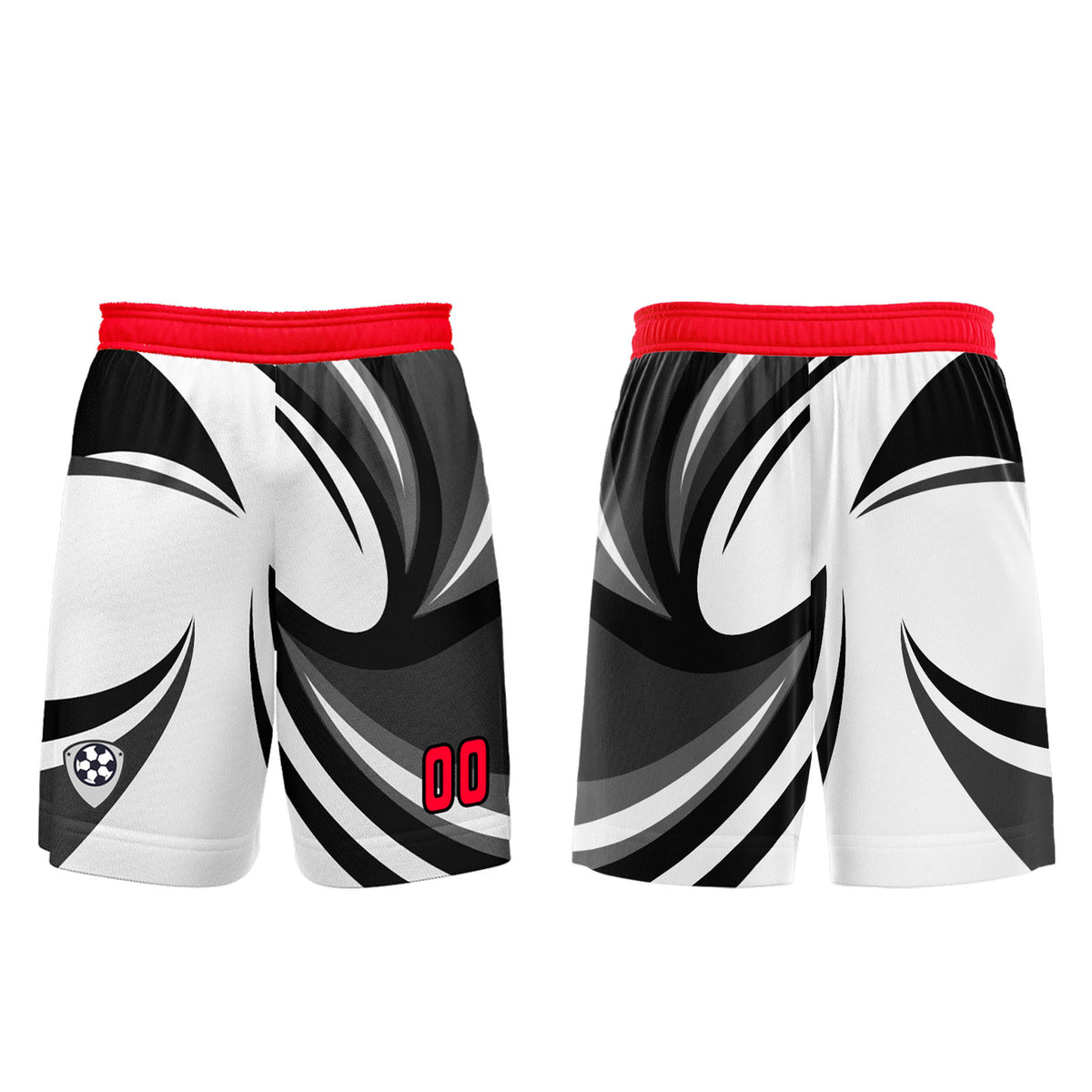 Custom White Black Jerseys for Men Women Personalized Soccer Uniforms for Adult and Kid enthsush