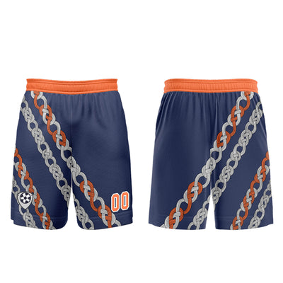Custom Blue Orange Soccer Jerseys for Men Women Personalized Soccer Uniforms for Adult and Kid enthsush
