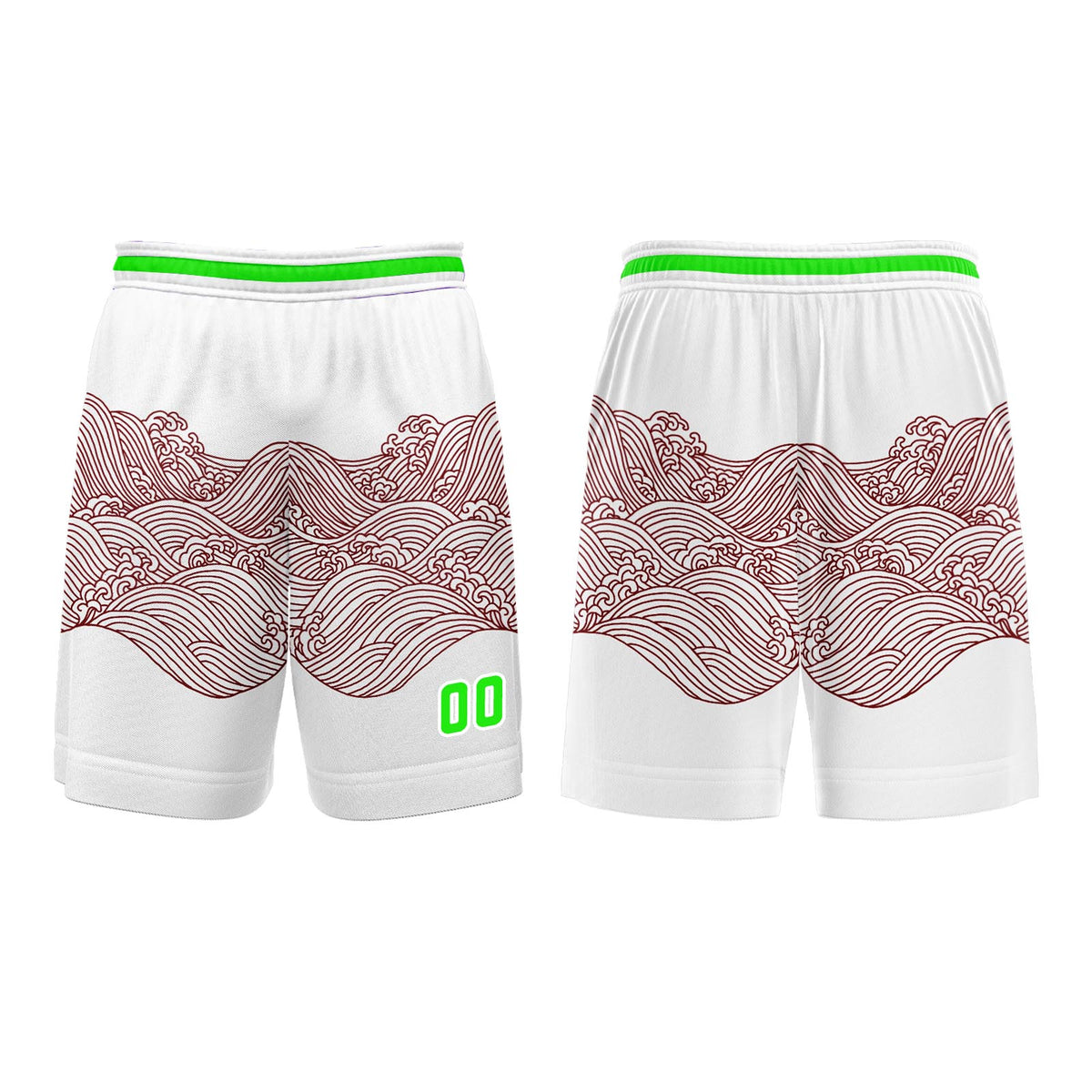 Custom White Dark Red Basketball Jersey Uniform Suit Printed Your Logo Name Number enthsush