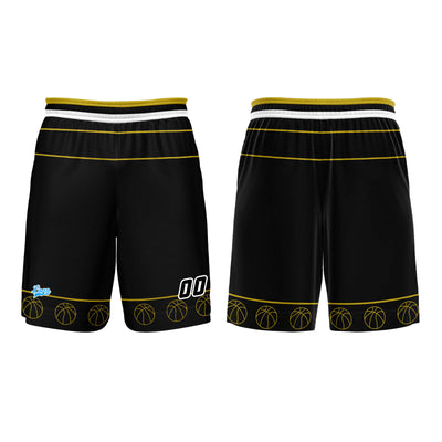 Custom Black Yellow Basketball Jersey Uniform Suit Printed Your Logo Name Number enthsush