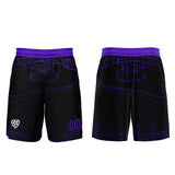 Custom Black Purple Soccer Jerseys for Men Women Personalized Soccer Uniforms for Adult and Kid