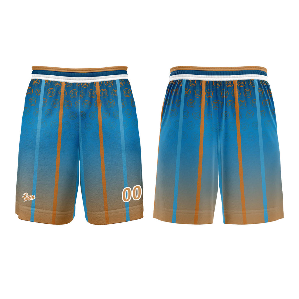 Custom Blue Brown Basketball Jersey Uniform Suit Printed Your Logo Name Number enthsush