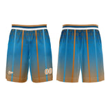 Custom Blue Brown Basketball Jersey Uniform Suit Printed Your Logo Name Number