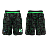 Custom Green Basketball Jersey Uniform Suit Printed Your Logo Name Number