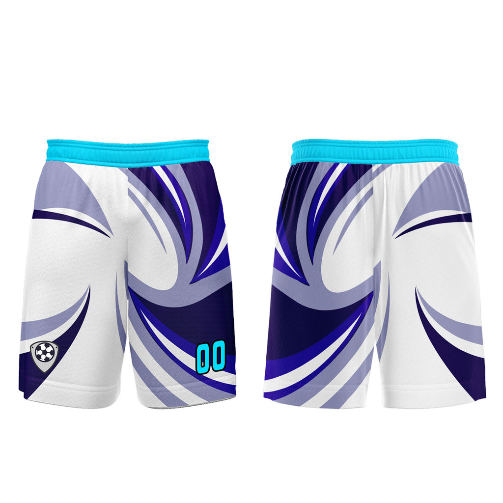 Custom White Purple Jerseys for Men Women Personalized Soccer Uniforms for Adult and Kid enthsush