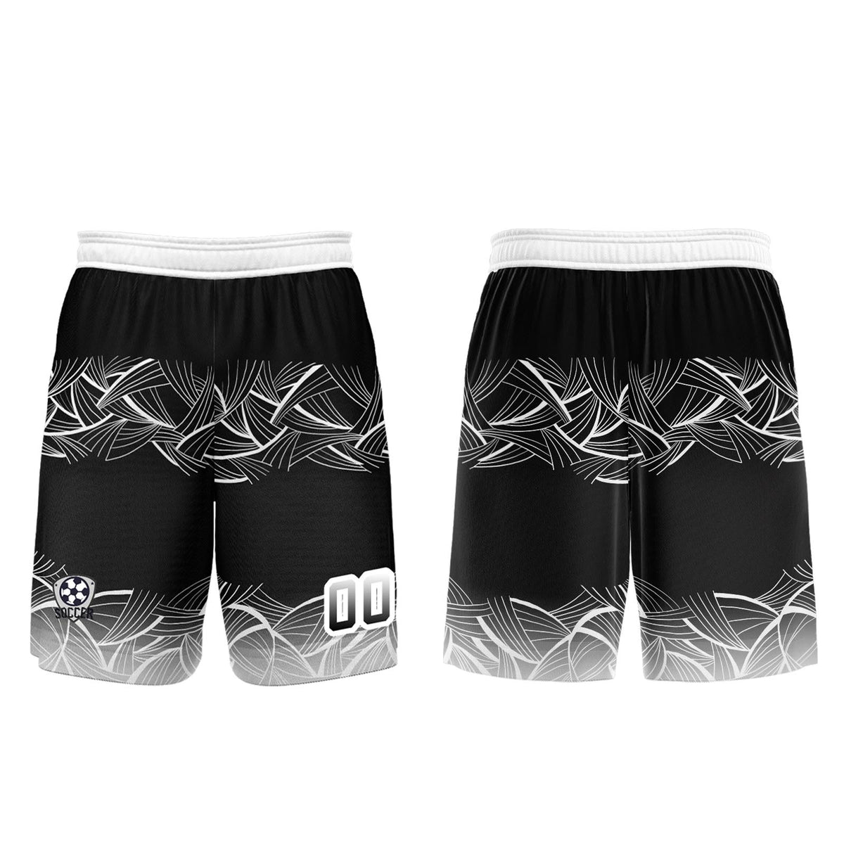 Custom Black Gray Jerseys for Men Women Personalized Soccer Uniforms for Adult and Kid enthsush