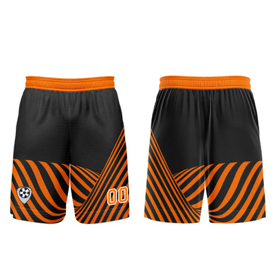 Custom Black Orange Soccer Jerseys for Men Women Personalized Soccer Uniforms for Adult and Kid enthsush