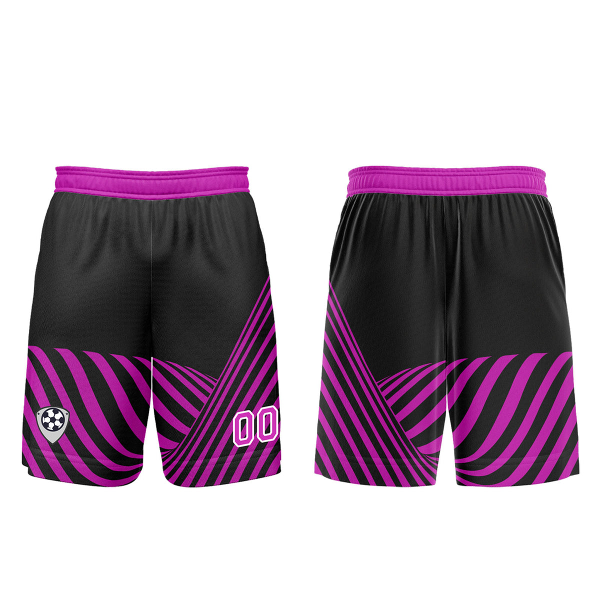 Custom Black Purple Soccer Jerseys for Men Women Personalized Soccer Uniforms for Adult and Kid enthsush