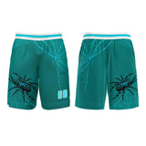 Custom Blue Green Basketball Jersey Uniform Suit Printed Your Logo Name Number