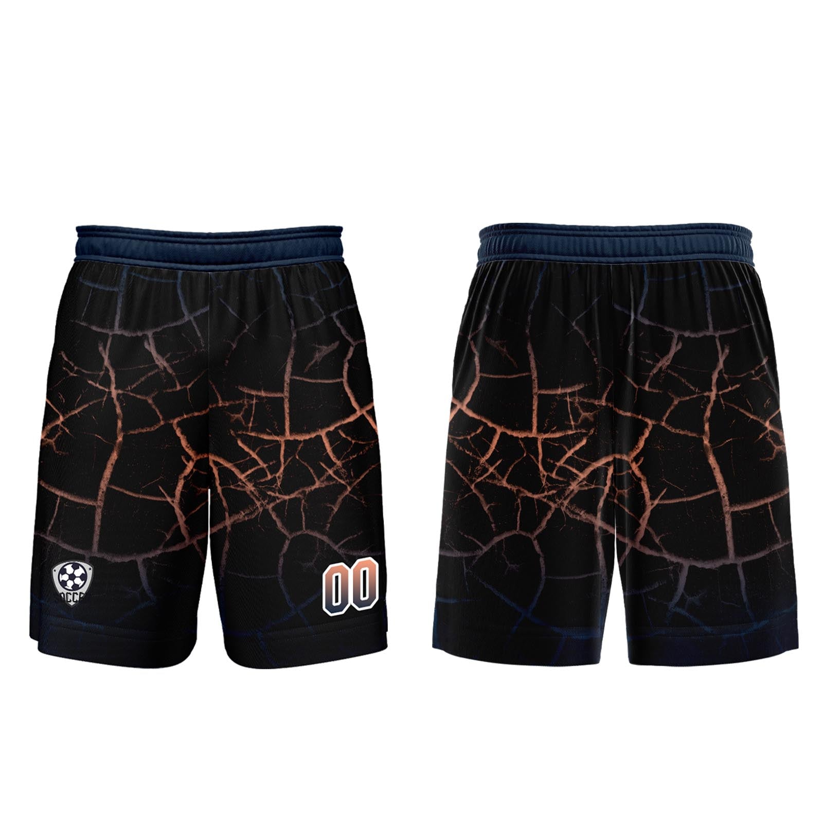 Custom Black Blue Jerseys for Men Women Personalized Soccer Uniforms for Adult and Kid enthsush