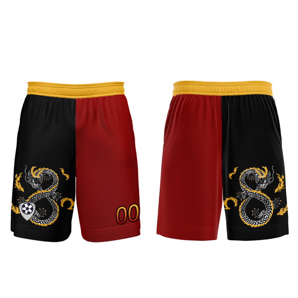 Custom Red Black Soccer Jerseys for Men Women Personalized Soccer Uniforms for Adult and Kid enthsush
