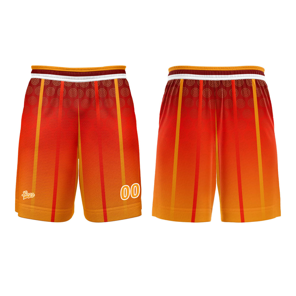 Custom Orange Basketball Jersey Uniform Suit Printed Your Logo Name Number enthsush