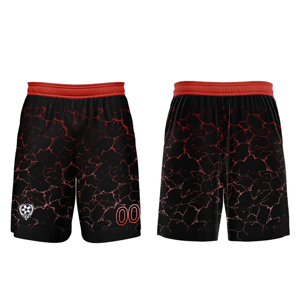 Custom Black Red Jerseys for Men Women Personalized Soccer Uniforms for Adult and Kid enthsush