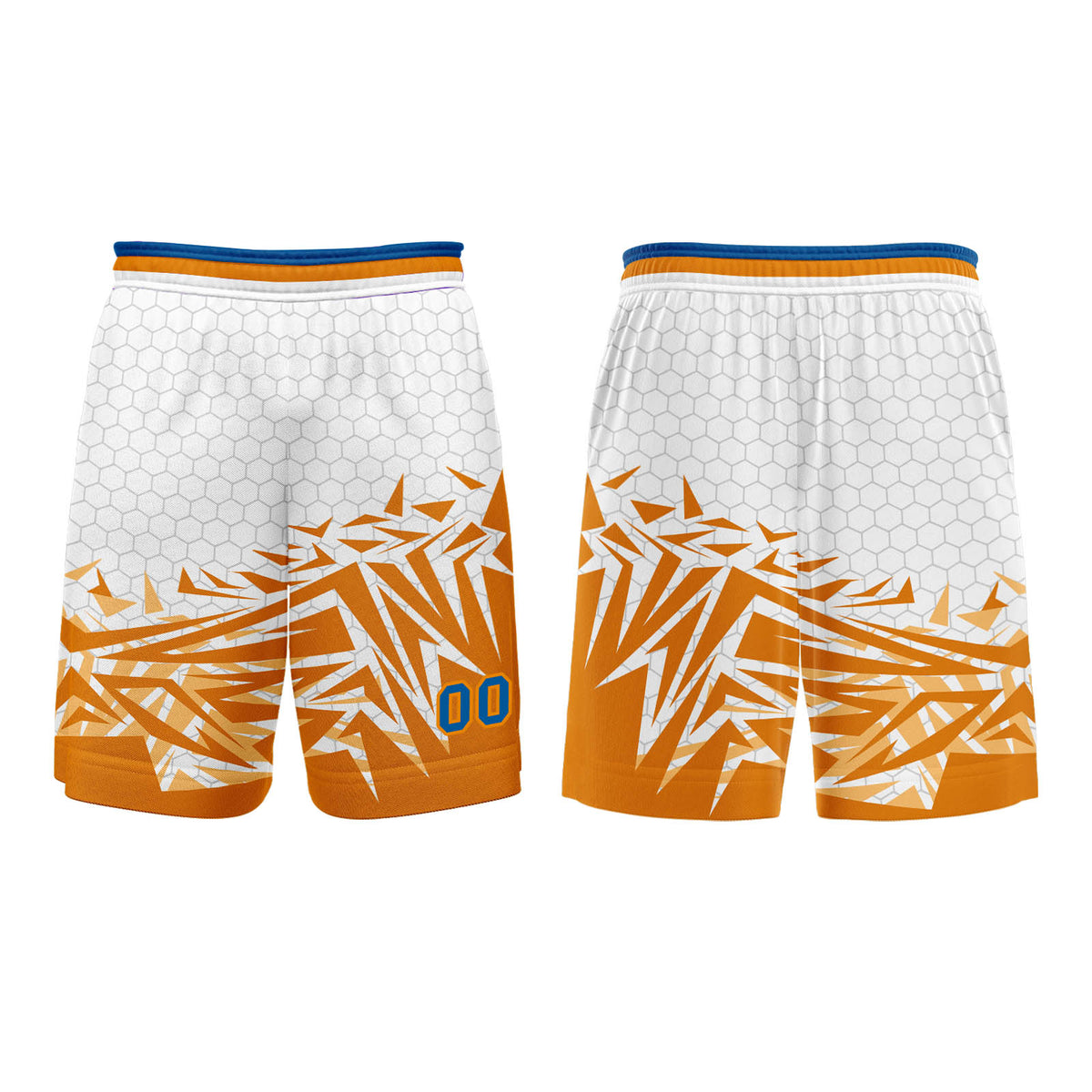Custom Orange Blue Basketball Jersey Uniform Suit Printed Your Logo Name Number enthsush