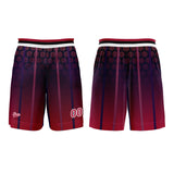 Custom Red Basketball Jersey Uniform Suit Printed Your Logo Name Number