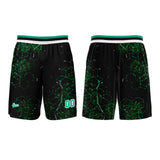 Custom  Green Basketball Jersey Uniform Suit Printed Your Logo Name Number