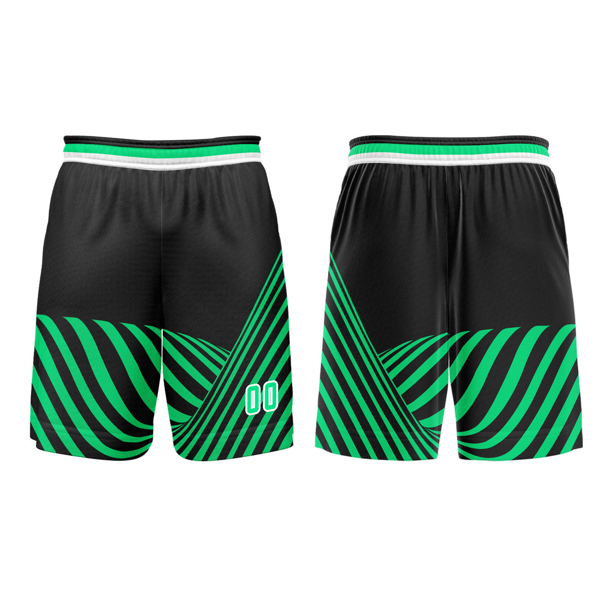 Custom Green Basketball Jersey Uniform Suit Printed Your Logo Name Number enthsush